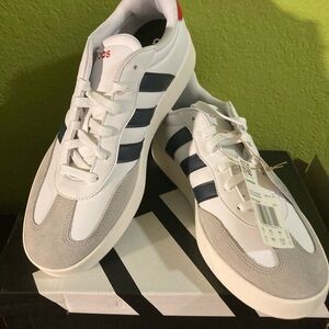 Adidas White and Gray Sneakers Classic Design